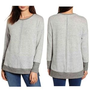 Gibson long sleeve striped sweater.